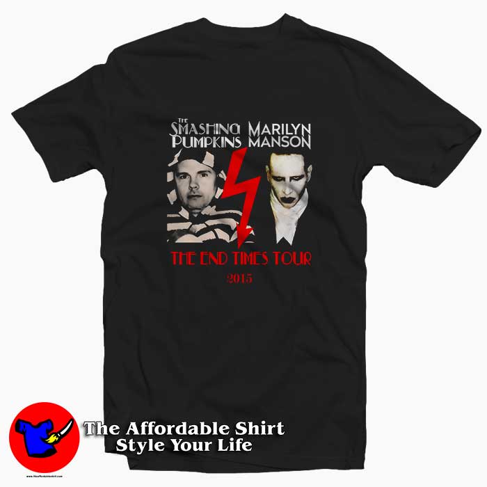 Smashing Pumpkins Marilyn Manson Tour Tee Shirt Outfits Style