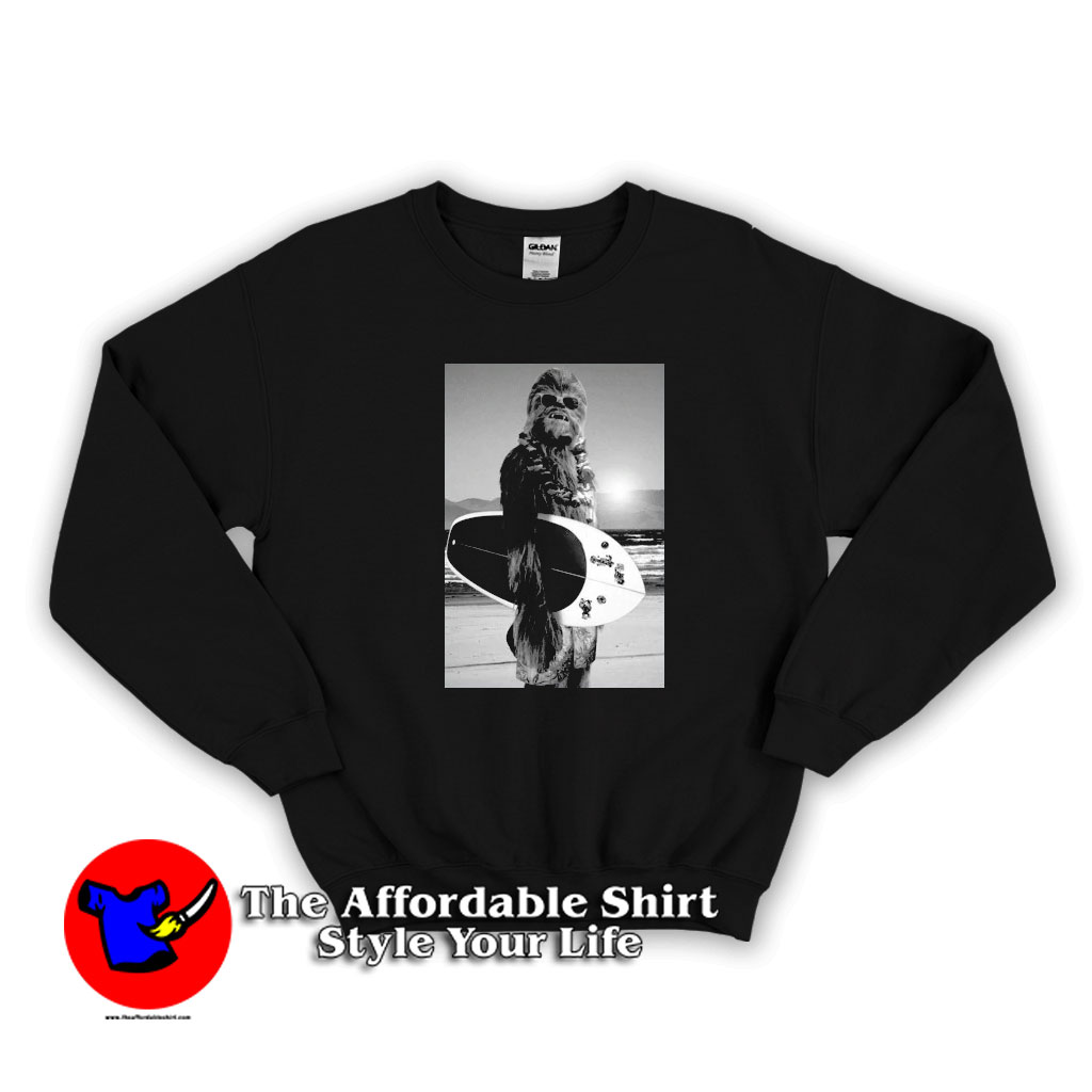 Chewbacca Surfing Star Wars Vintage Surf Sweatshirt For Style Your