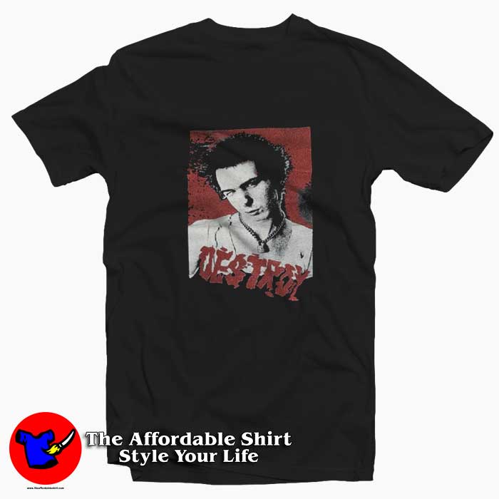 Vintage Sid Vicious Destroy Graphic Unisex T-Shirt