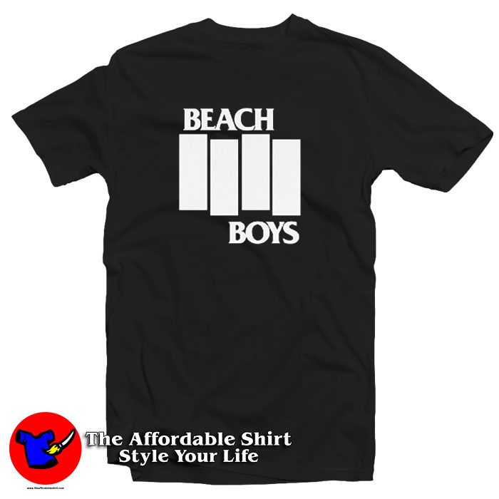 beach boys black flag shirt